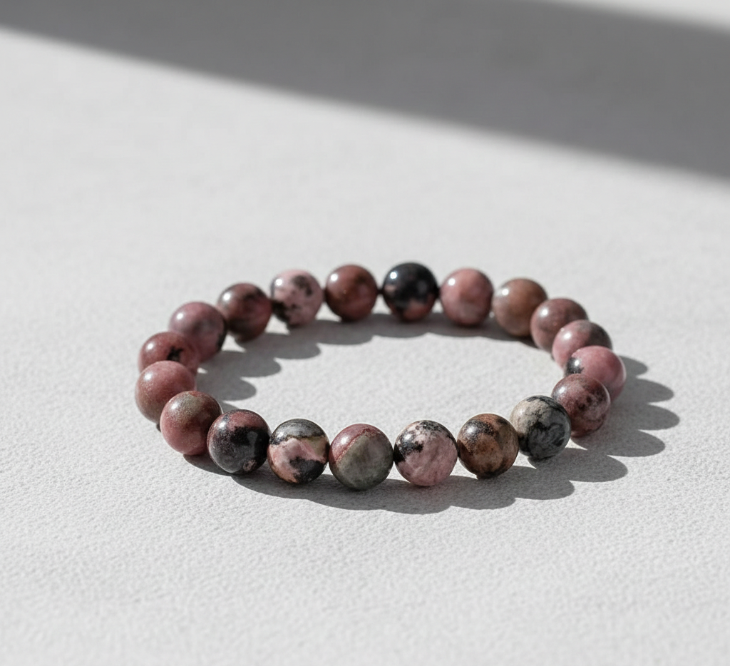 Rhodonite Crystal Bracelet