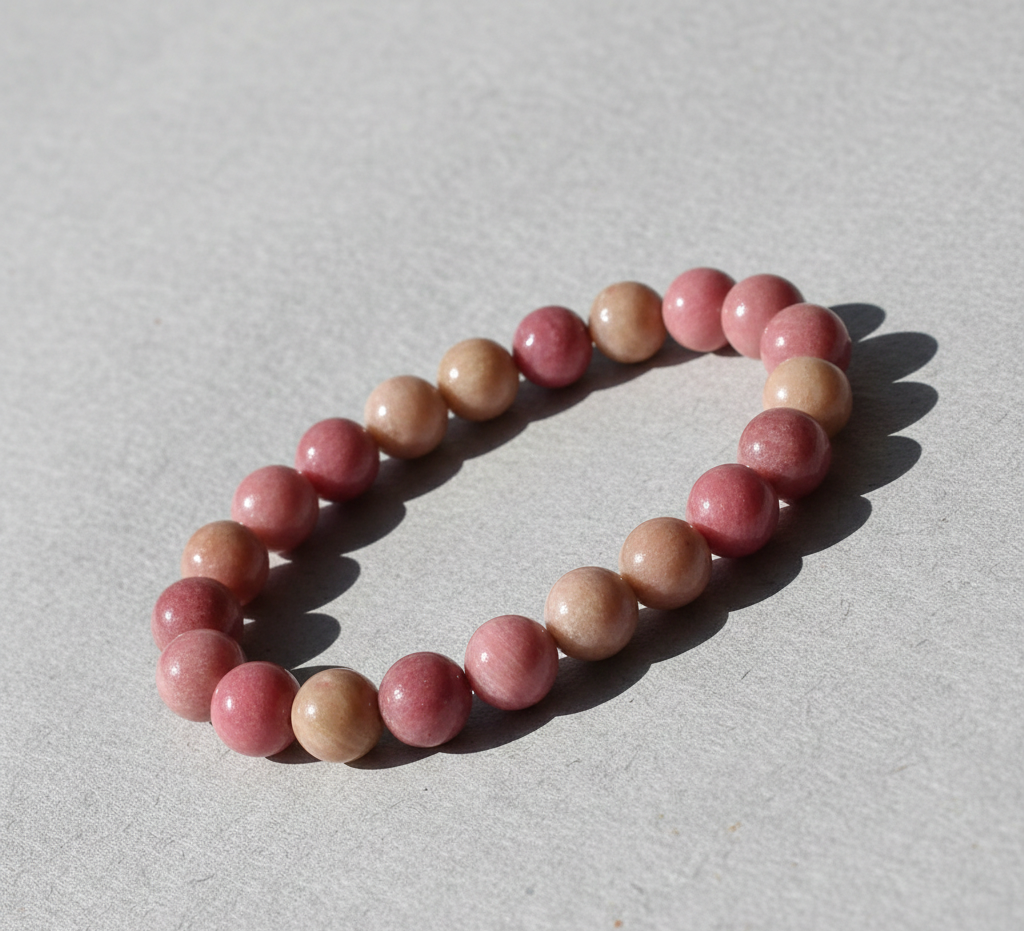 Rhodochrosite Crystal Bracelet