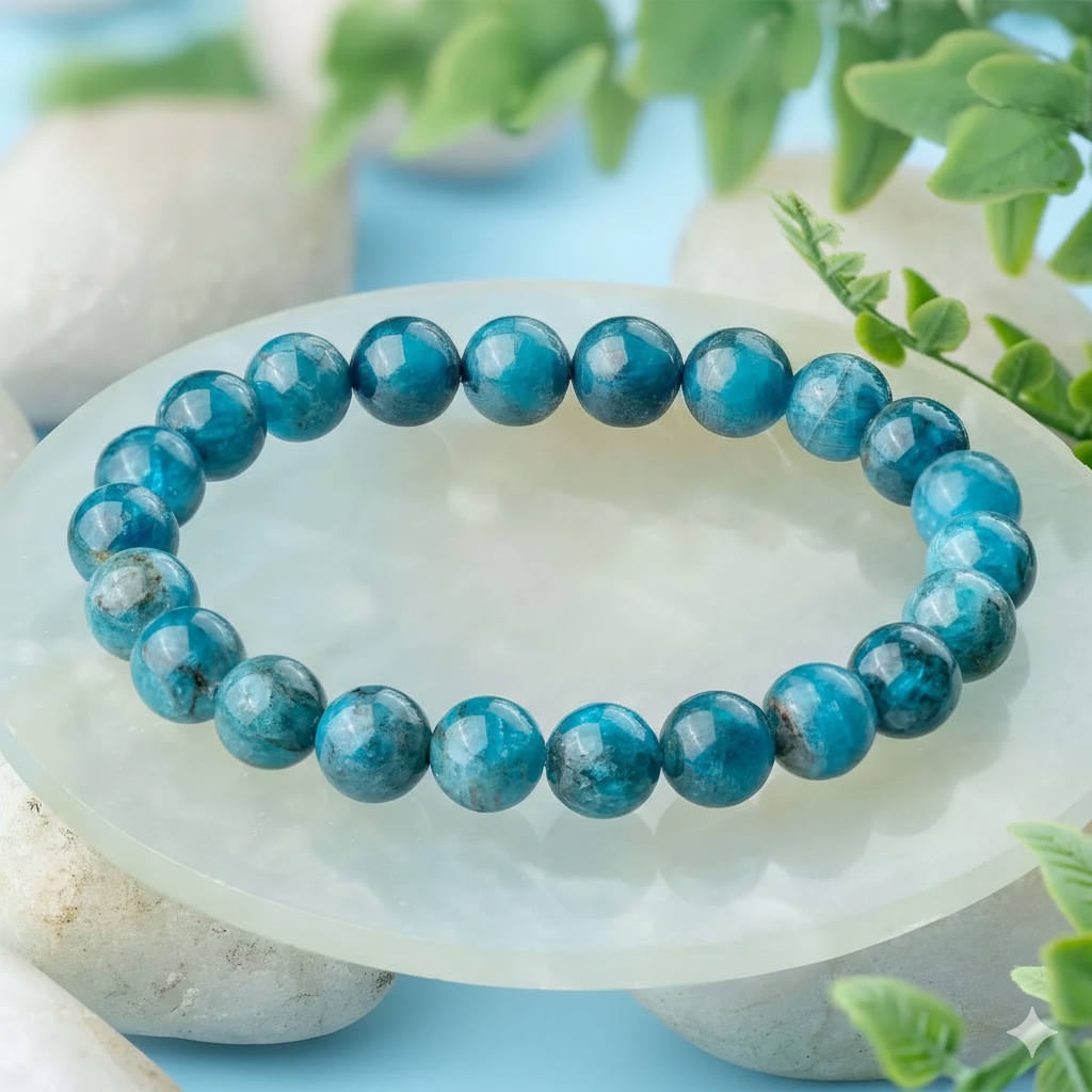 Blue Chalcedony Crystal Bracelet