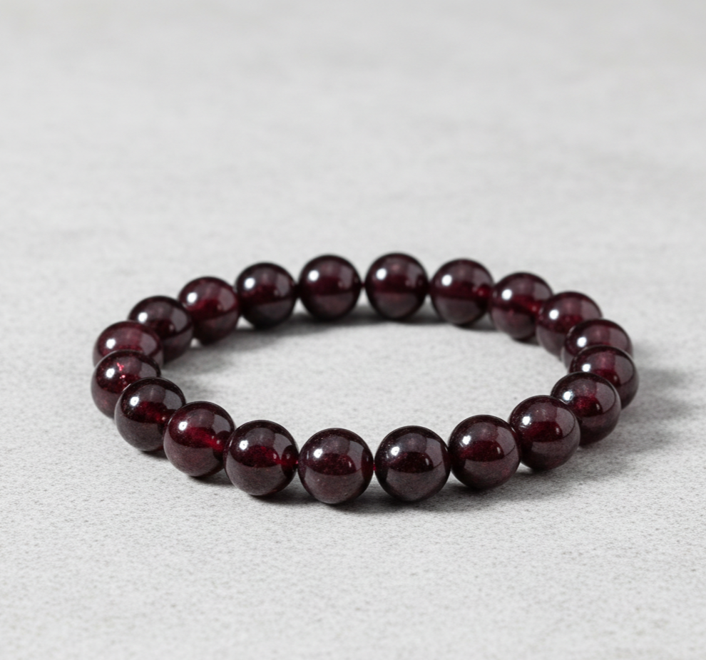 Garnet Crystal Bracelet